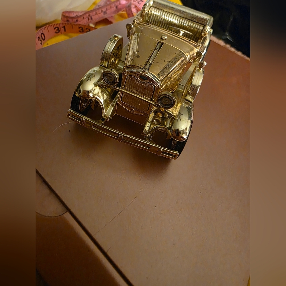 Gold Vintage Toy Car